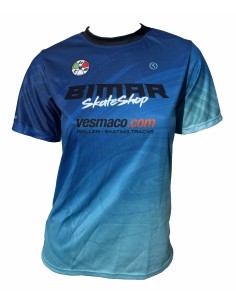 BIMAR SKATE SHOP T-SHIRT 2025 BLU/TURCHESE
