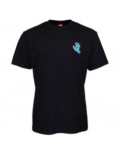 SANTA CRUZ SCREAMING HAND CHEST T-SHIRT - BLACK 2